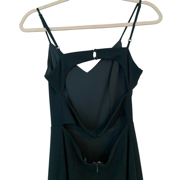 Lulus women’s emerald green jumpsuit open back details size XS formal wedding - Picture 3 of 8